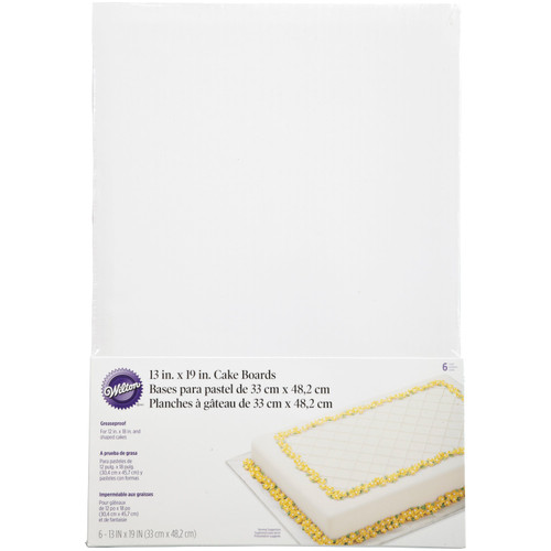 13 x 19-Inch Rectangular Cake Boards, 5-Piece