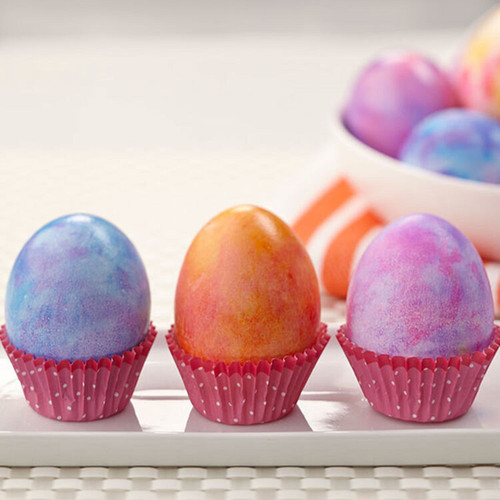 Easy Tie-Dye Easter Eggs