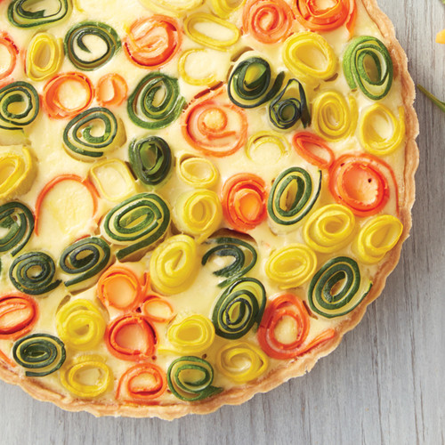 Ribbon Rose Vegetable Quiche