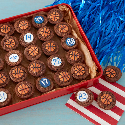 Slam Dunk Basketball Brownies