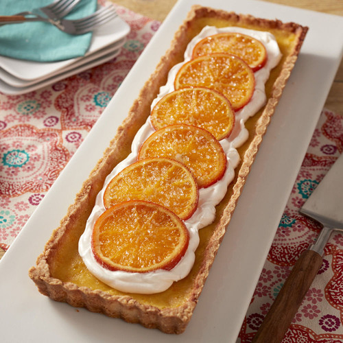 Candied Tangelo Tart