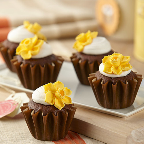 Daffodil Frills Cupcakes
