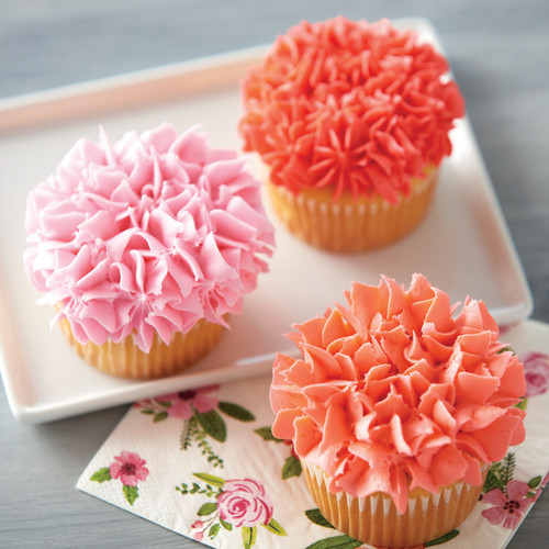 Crazy for Coral Cupcakes