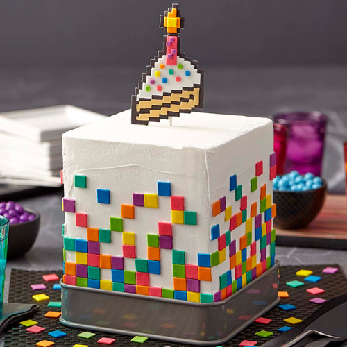 PIXELATED PERFECTION CELEBRATION CAKE