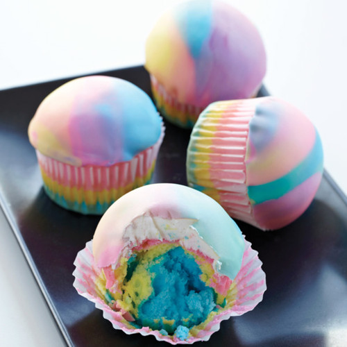 Tie Dye Cupcakes