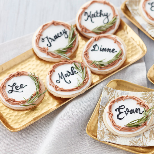 Rosemary and Lemon Holiday Place Card Cookies