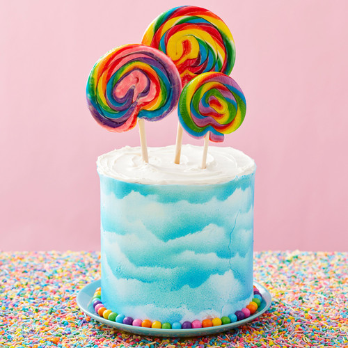 Sweet Clouds Lollipop Cake