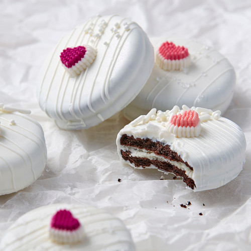 Candy Dipped Sandwich Cookies