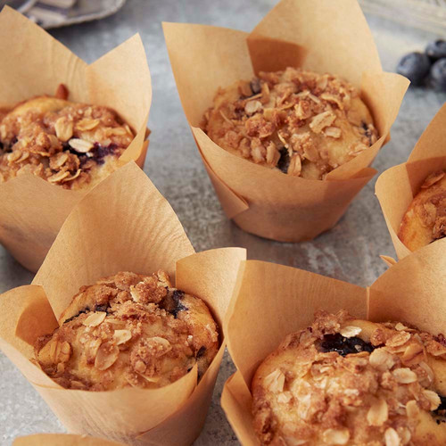 Healthy Blueberry Oatmeal Muffins