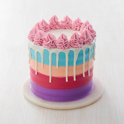 Bold Striped Drip Cake