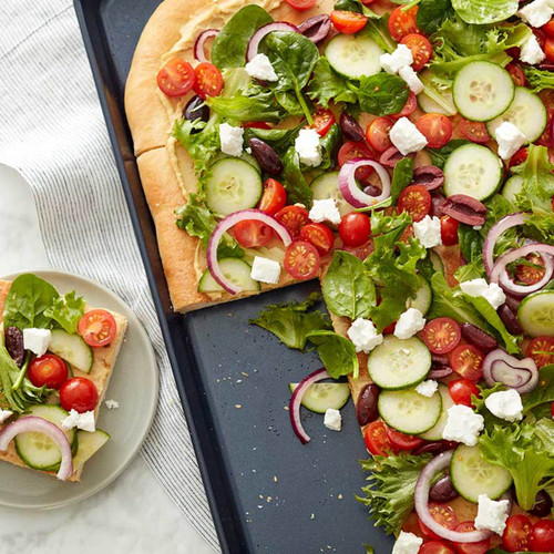 Mega Greek Salad Flatbread