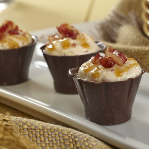 Salted Caramel Bacon Cordial Cups