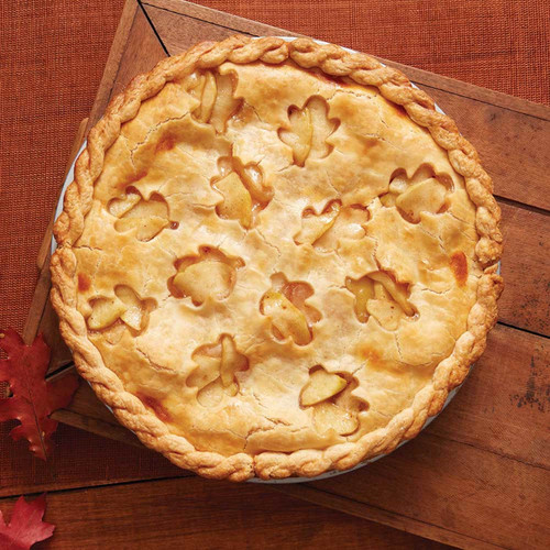 Apple Pie with Cut Out Leaf Crust