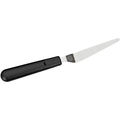 Tapered Icing Spatula with Black Plastic Handle, 9-Inch