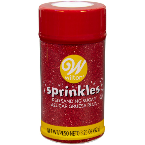 Red Sanding Sugar Sprinkles, 3.25 oz.
