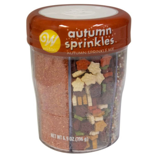 WILTON AUTUMN SPRINKLE MIX 6CELL 6.9 OZ