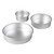 Aluminum Round Cake Pans, 3-Piece Set with 8-Inch, 6-Inch and 4-Inch Cake Pans