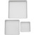 Performance Pans Square Cake Pans Set, 3 Piece -  8, 12 and 16-Inch Cake Pans