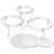 White Cake Stand and Dessert Display Set, 15-Piece