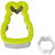 Easter Bunny Cookie Cutter Set, 2-Piece Rabbit & Cottontail