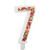 Sprinkle Pattern Number 7 Birthday Candle, 3-Inch