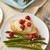 Caprese Chicken with Parmesan Garlic Asparagus