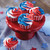 Red, White and Blue Swirled Cupcakes