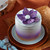 Metallic Purple Flower Cake