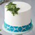 Teal Triangle Cake