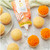 Orange Buttercream Icing Pouch with Star and Round Tips, 8 oz.