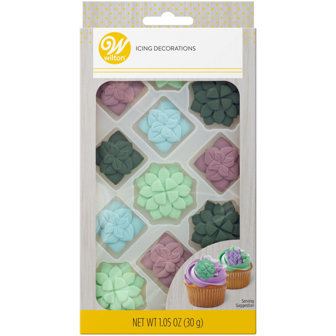 Succulents Silicone Candy Mold, 14-Cavity - Wilton