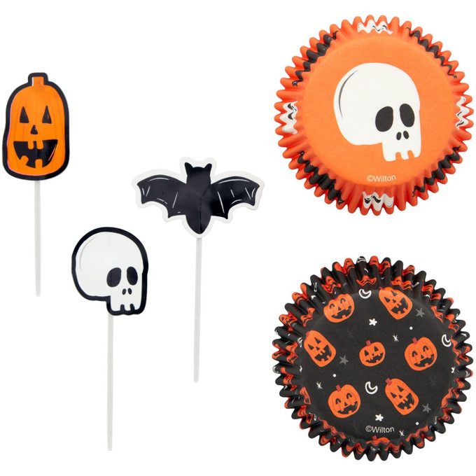 Happy Halloween Cookie Cutter and Stencil Set, 4-Piece Set - Wilton