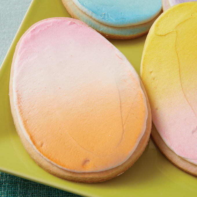 Pastel Easter Egg Cookies