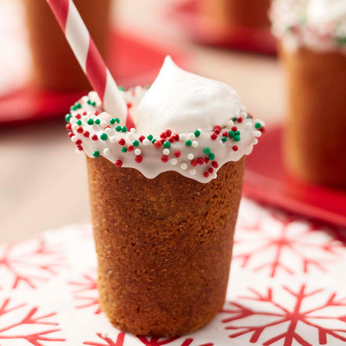 Butterscotch Milkshake Gingerbread Cookie Shots