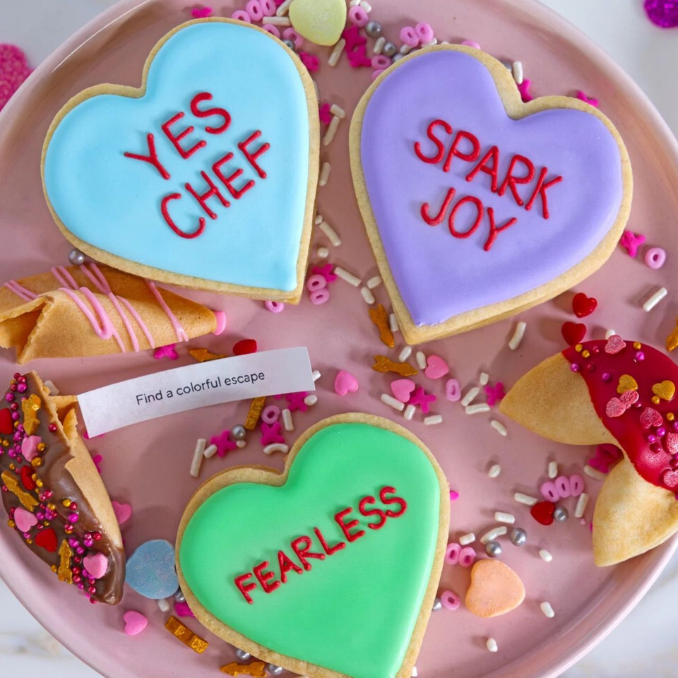 Stuffed Conversation Heart Cookies Recipe