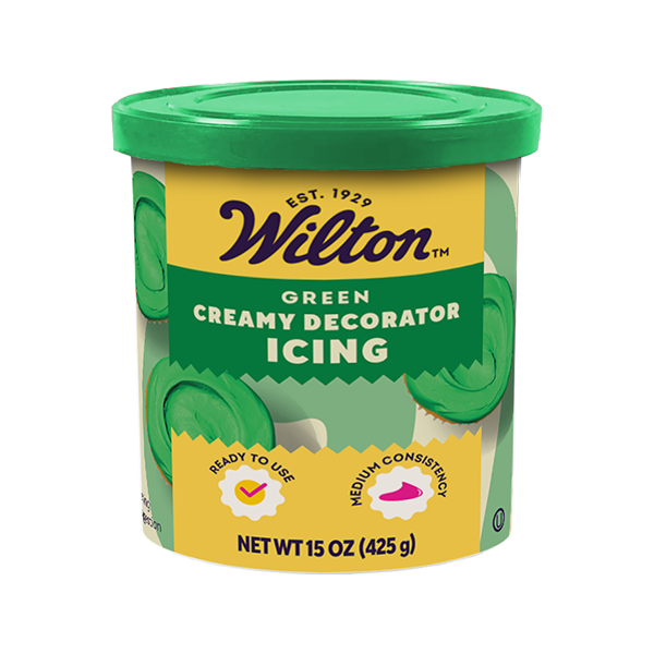 Ready-to-Use Medium Consistency Green Decorator Icing, 15 oz. Tub