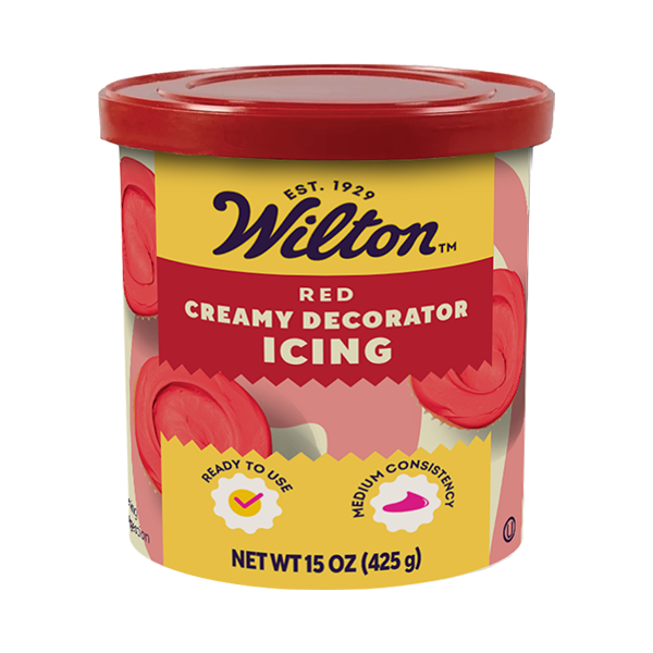 Ready-to-Use Medium Consistency Red Decorator Icing, 15 oz. Tub