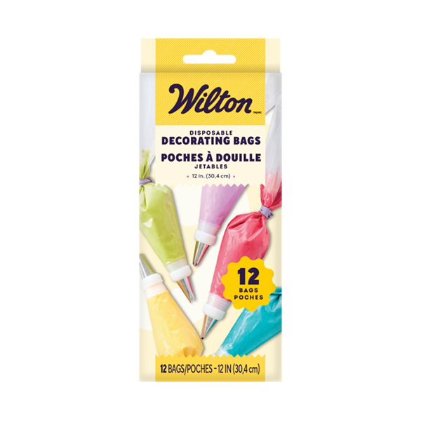 12-Inch Disposable Decorating Piping Bags, 12-Count