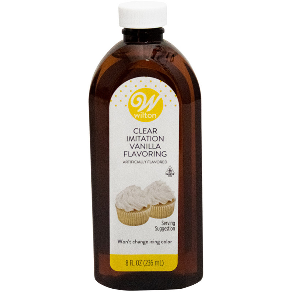 Clear Imitation Vanilla Baking and Flavoring, 8 oz.
