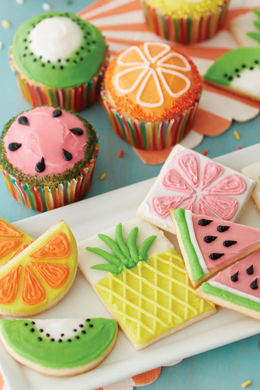 The Fruits of Summer Cupcakes and Cookies