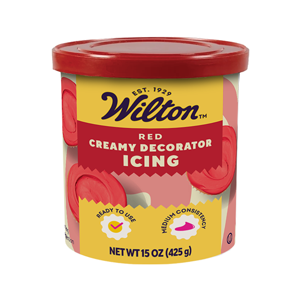 Ready-to-Use Medium Consistency Red Decorator Icing, 15 oz. Tub