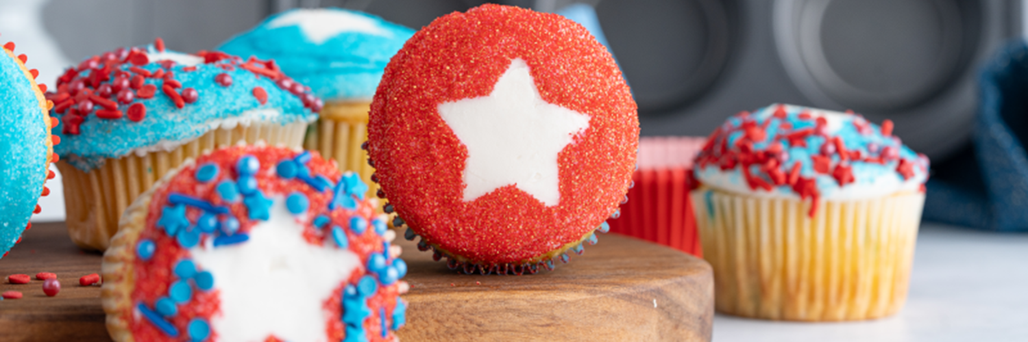 Patriotic Star Cupcakes