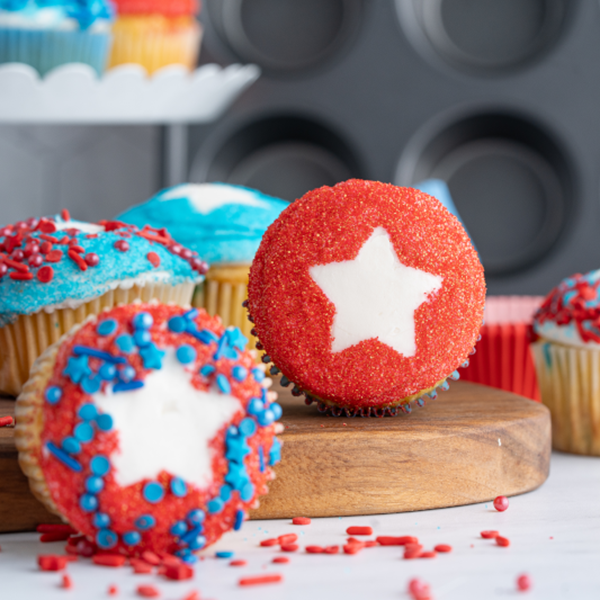 Patriotic Star Cupcakes