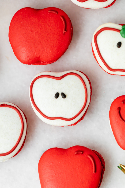 Apple shaped cookies