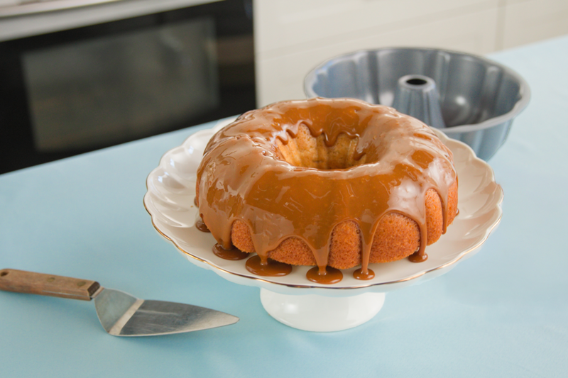 Dulce De Leche Tube Cake