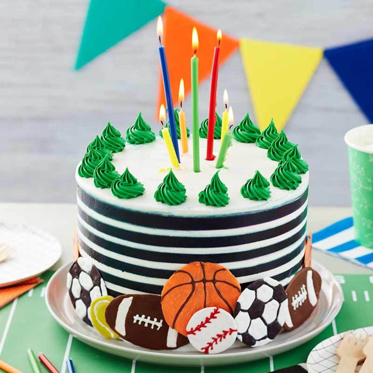 How to make buttercream striped cake