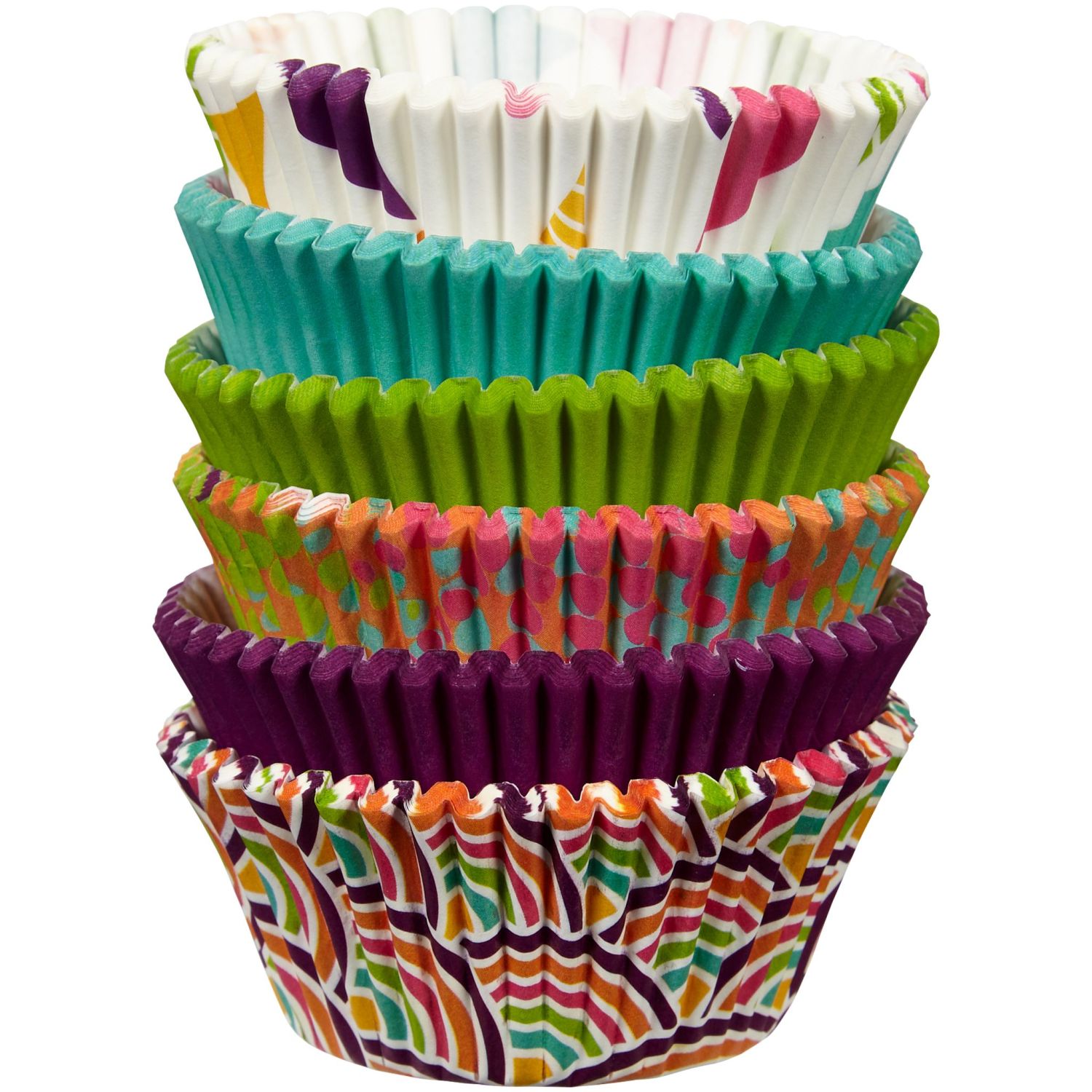 Rainbow Cupcake Liners, 150-Count - Wilton
