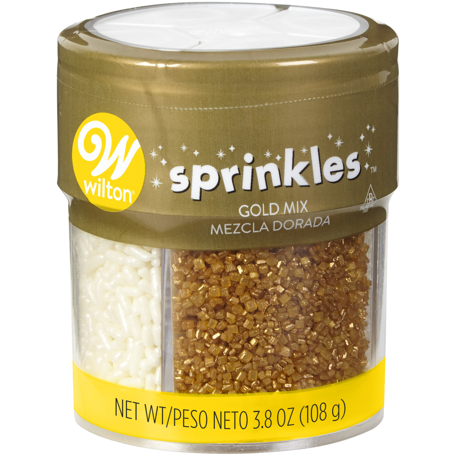 Cross Shaped Sprinkles - Gold