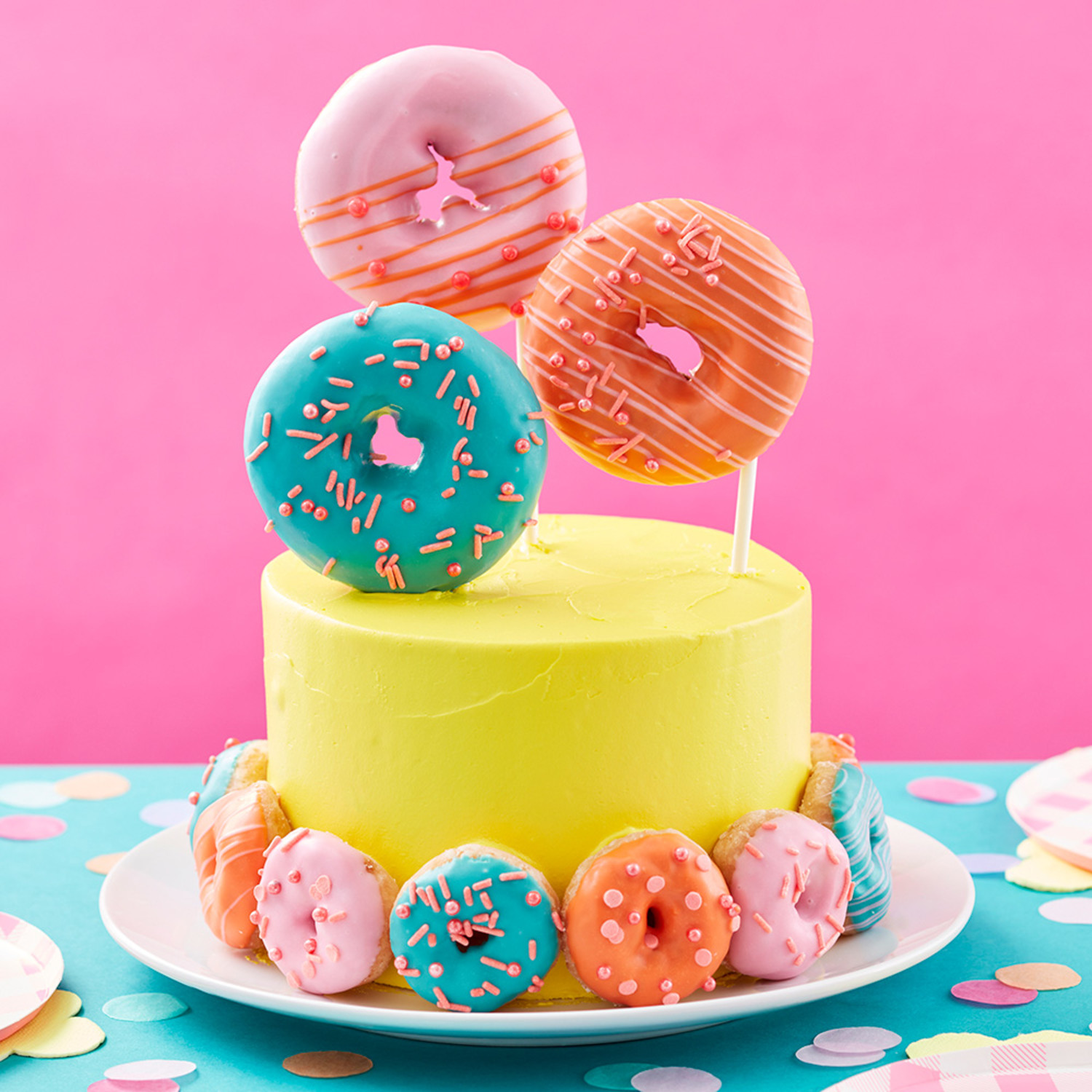 Chocolate Donut Birthday Cake - The Baker Upstairs