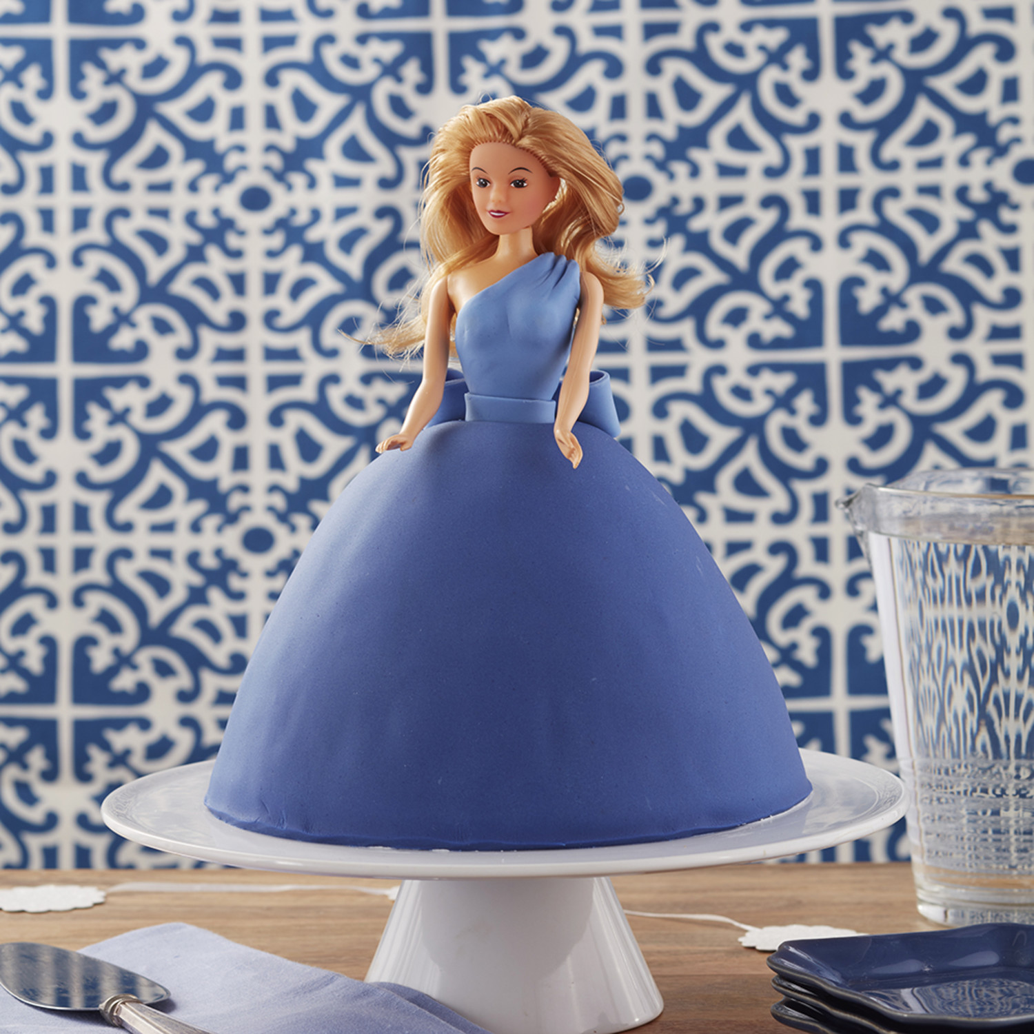 Buy Experience the Magic of the Ocean with Blue Barbie Doll Cake at Grace  Bakery, Nagercoil